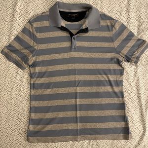 Blue striped luxury touch Banana Republic polo